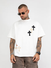 T-shirt crop croci