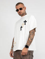 T-shirt crop croci