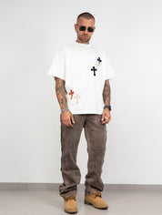 T-shirt crop croci
