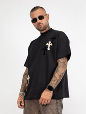 T-shirt crop croci