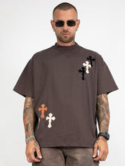 T-shirt crop croci