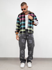 Camicia righe multicolor