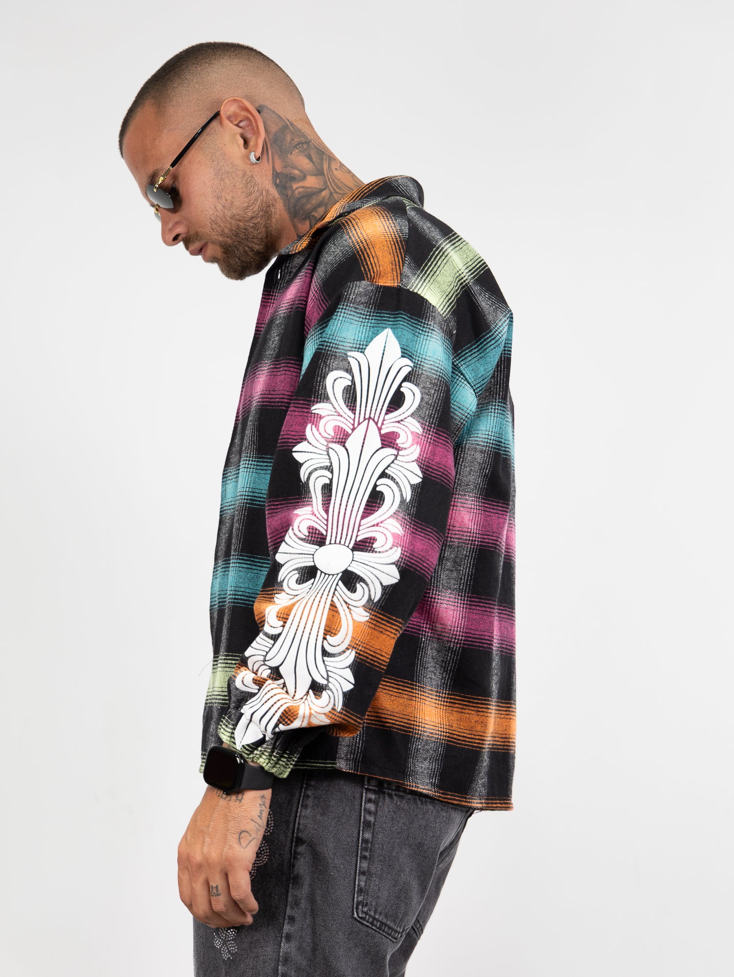 Camicia righe multicolor