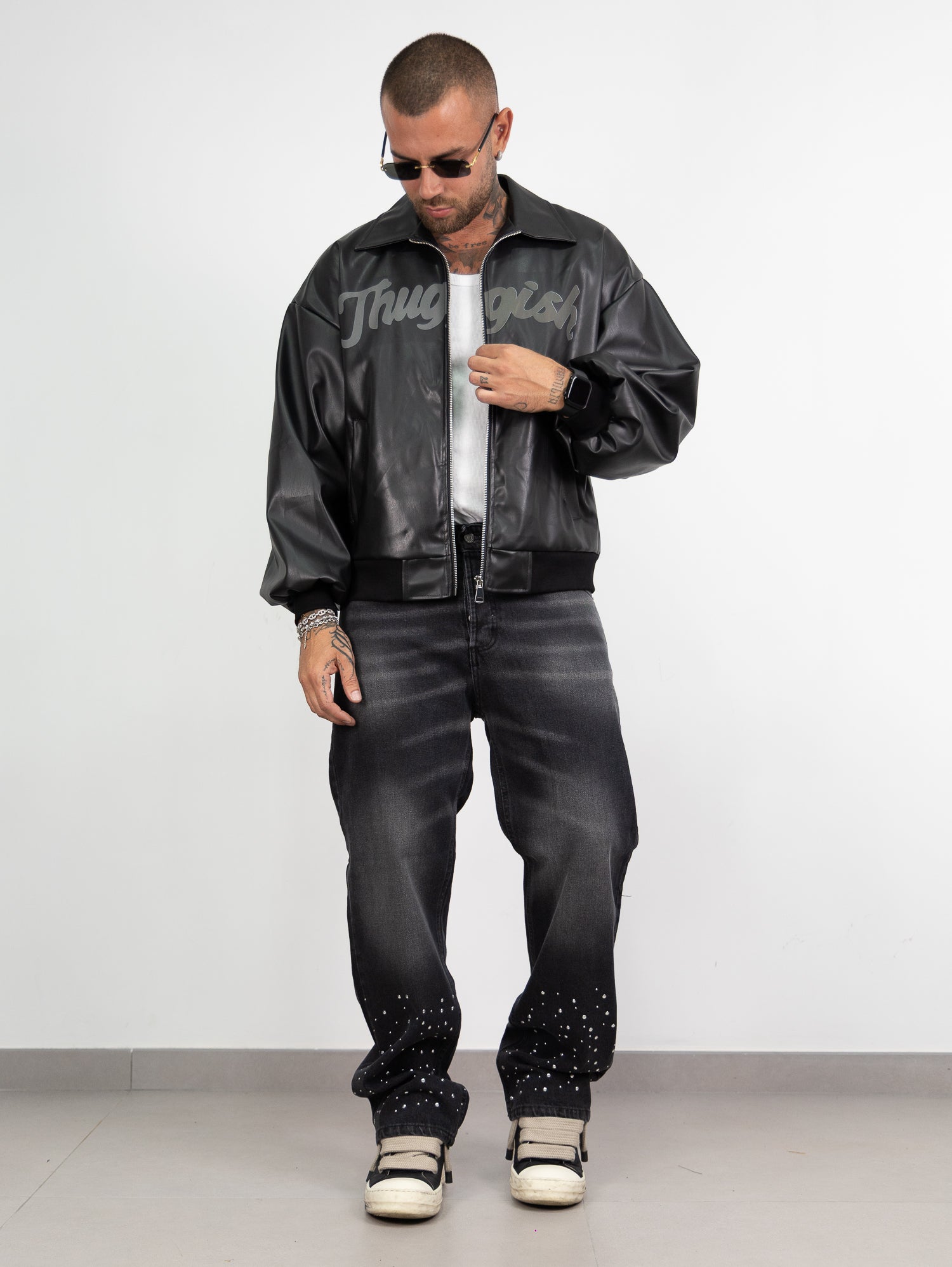 Baggy studs grey