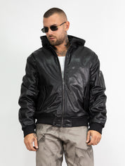 Jacket double fabric black