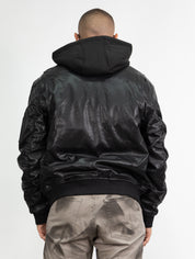 Jacket double fabric black