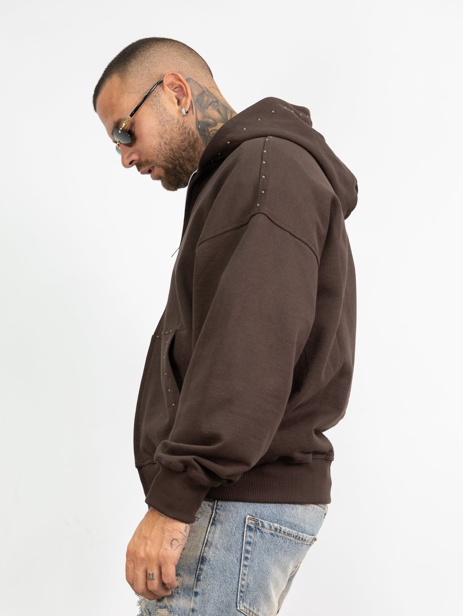 Hoodie borchie