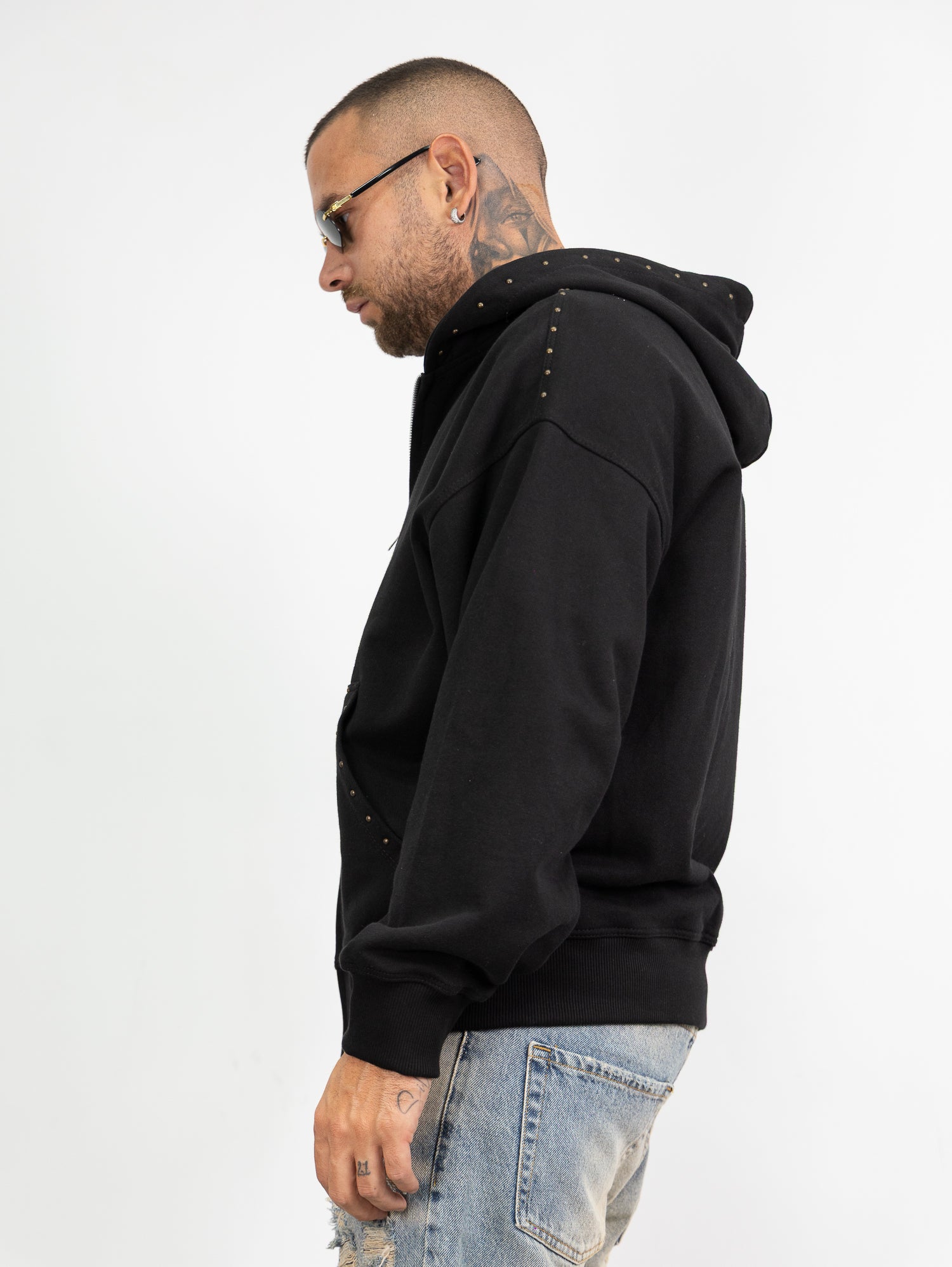 Hoodie borchie