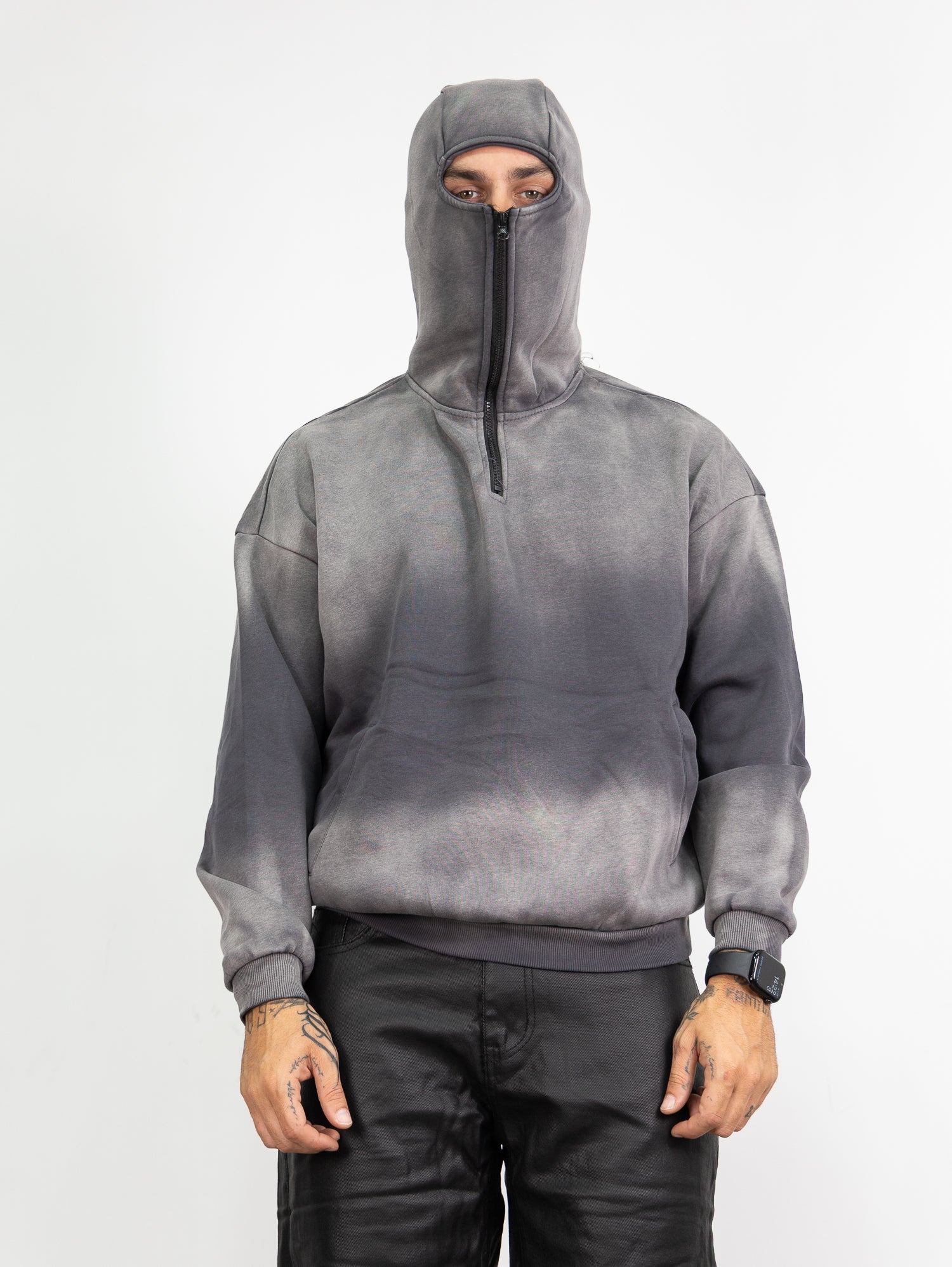 Felpa balaclava fumè