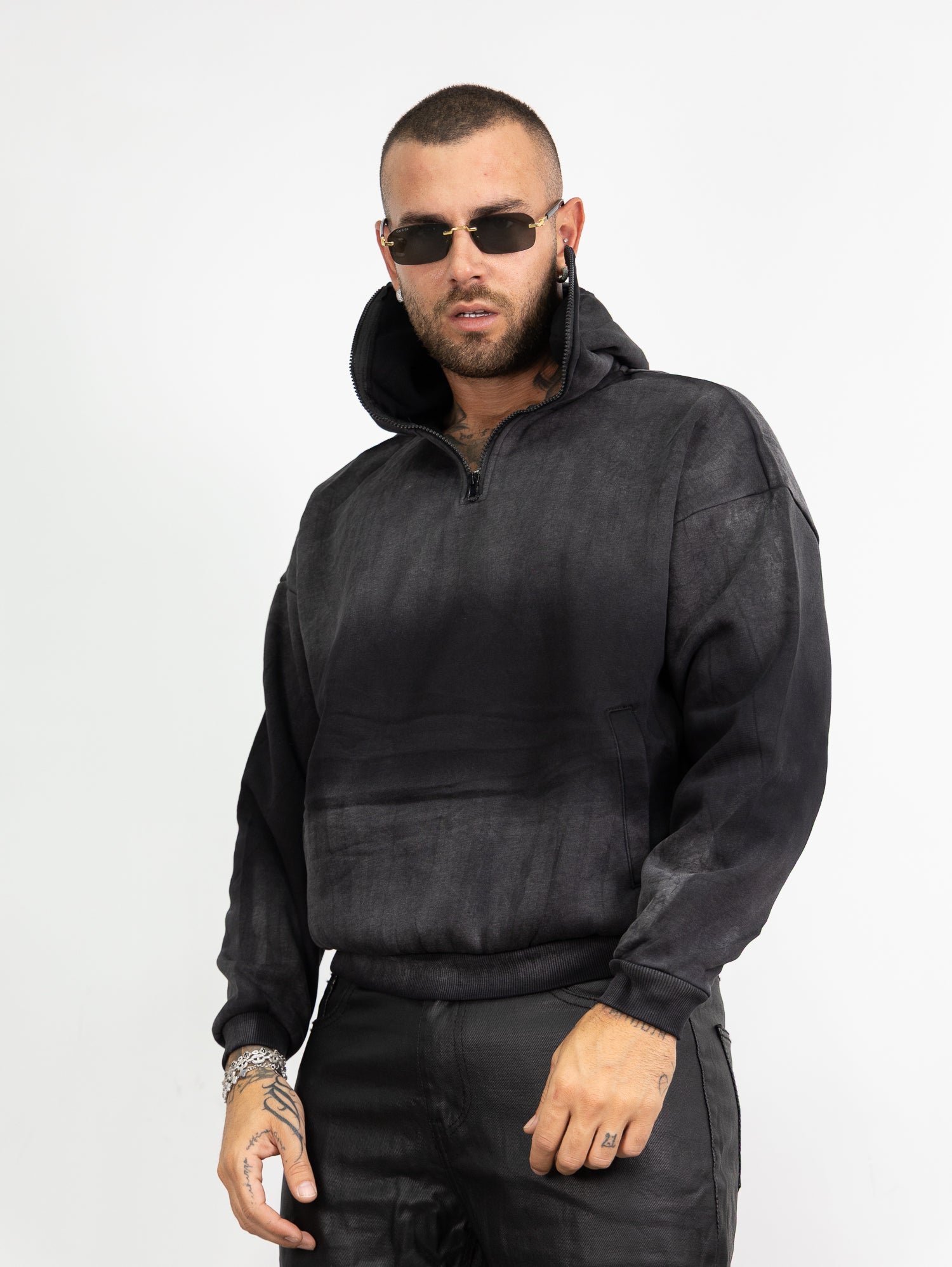 Felpa balaclava fumè