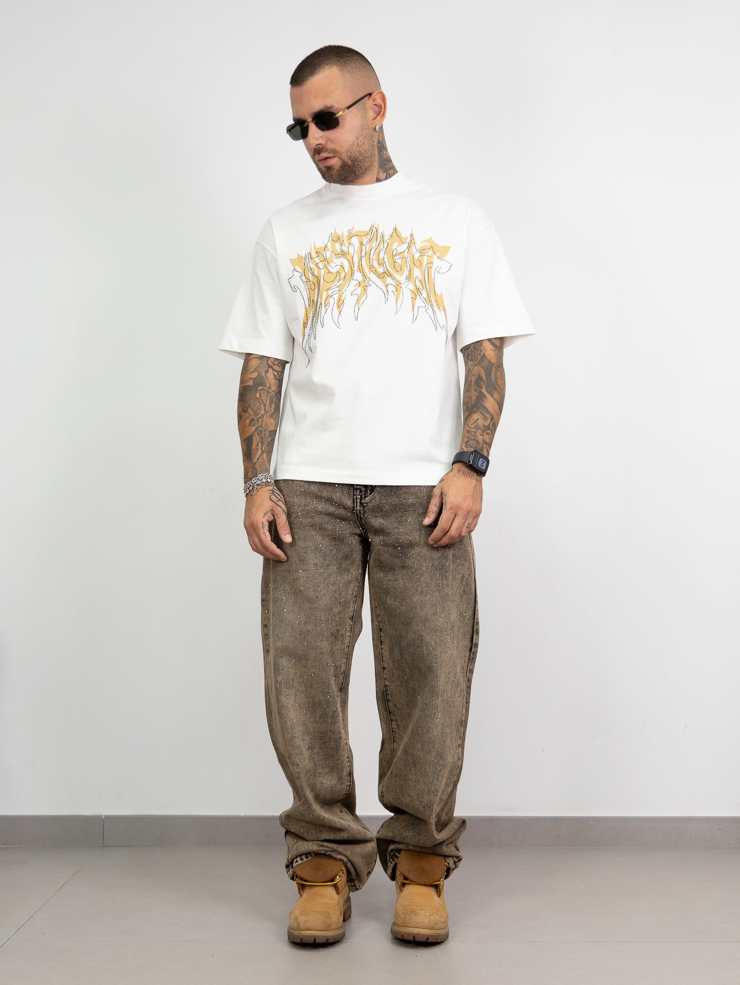 T-shirt west strass