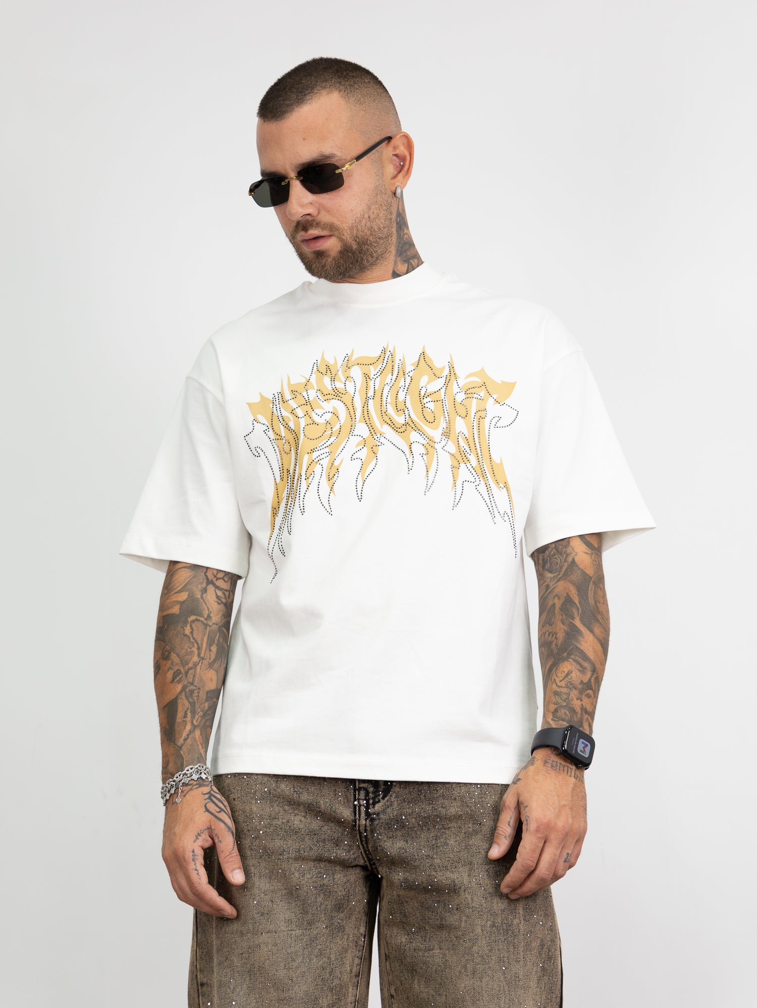 T-shirt west strass