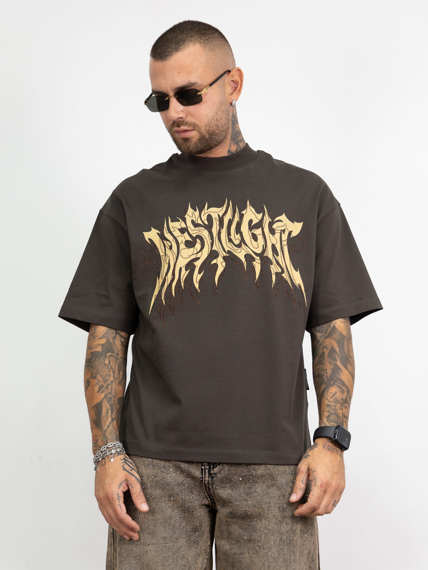 T-shirt west strass