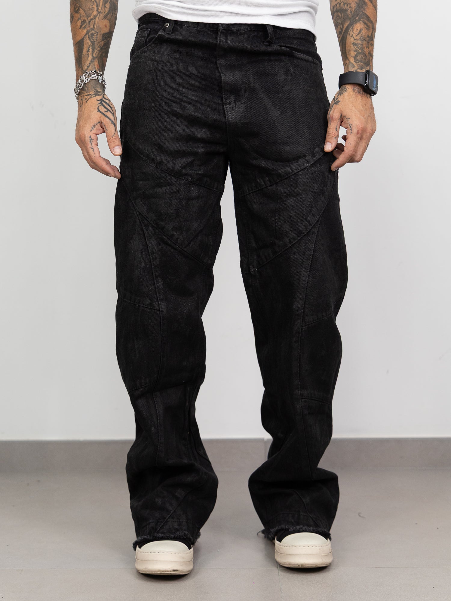 Baggy spalmato verniciato black
