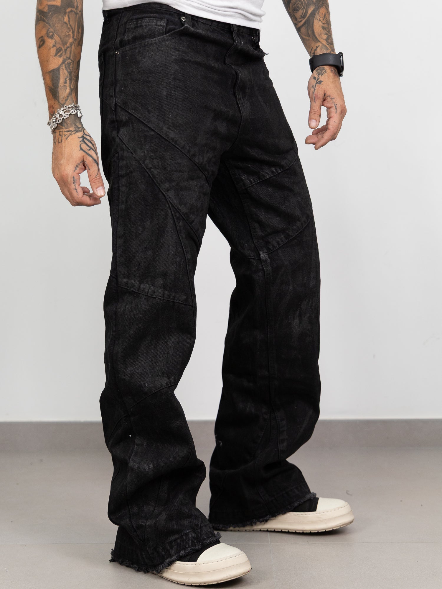 Baggy spalmato verniciato black