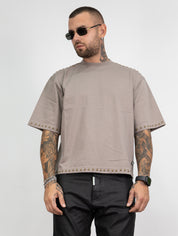 Maglia crop borchie pd