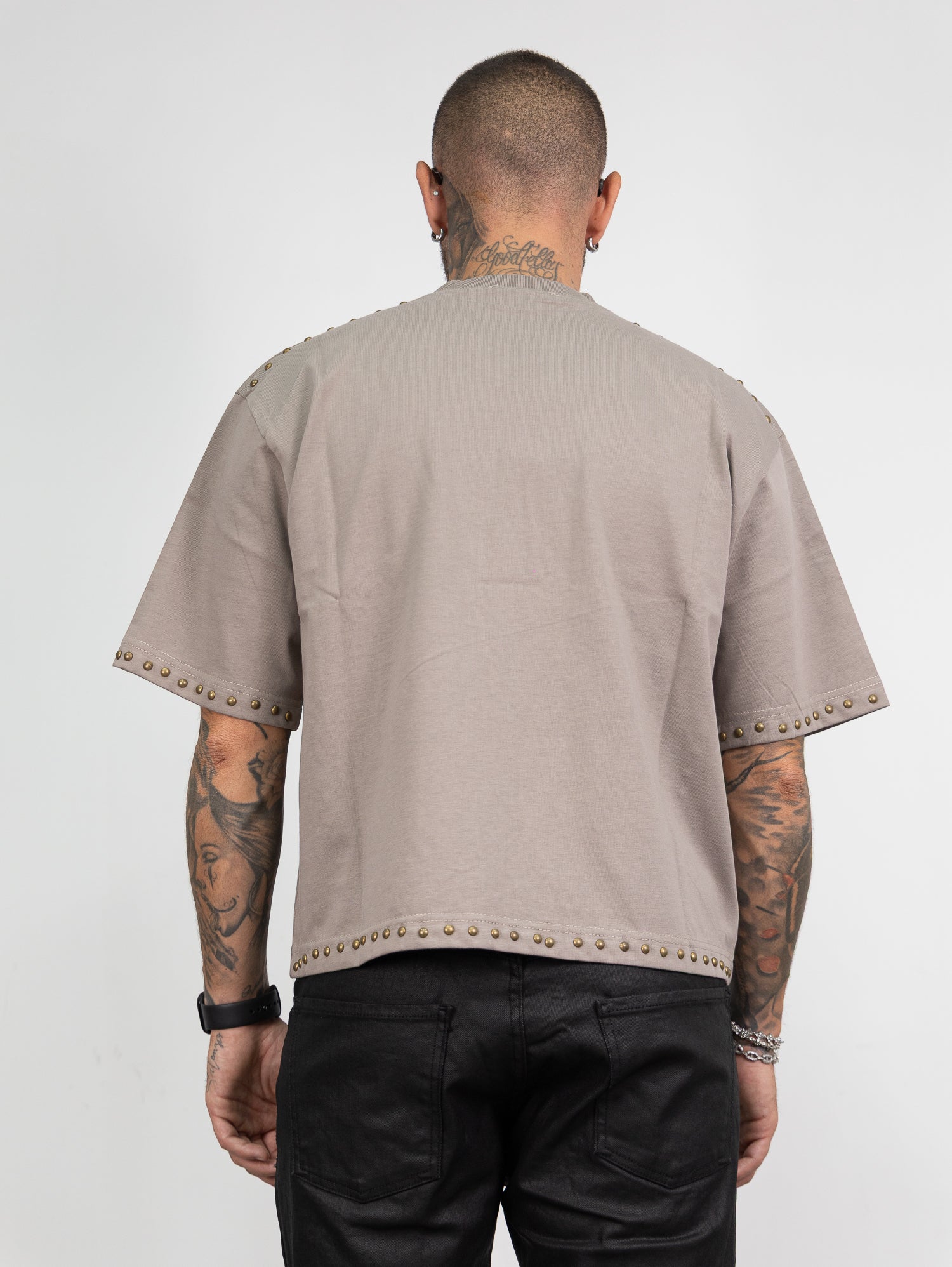 Maglia crop borchie pd