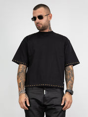 Maglia crop borchie pd