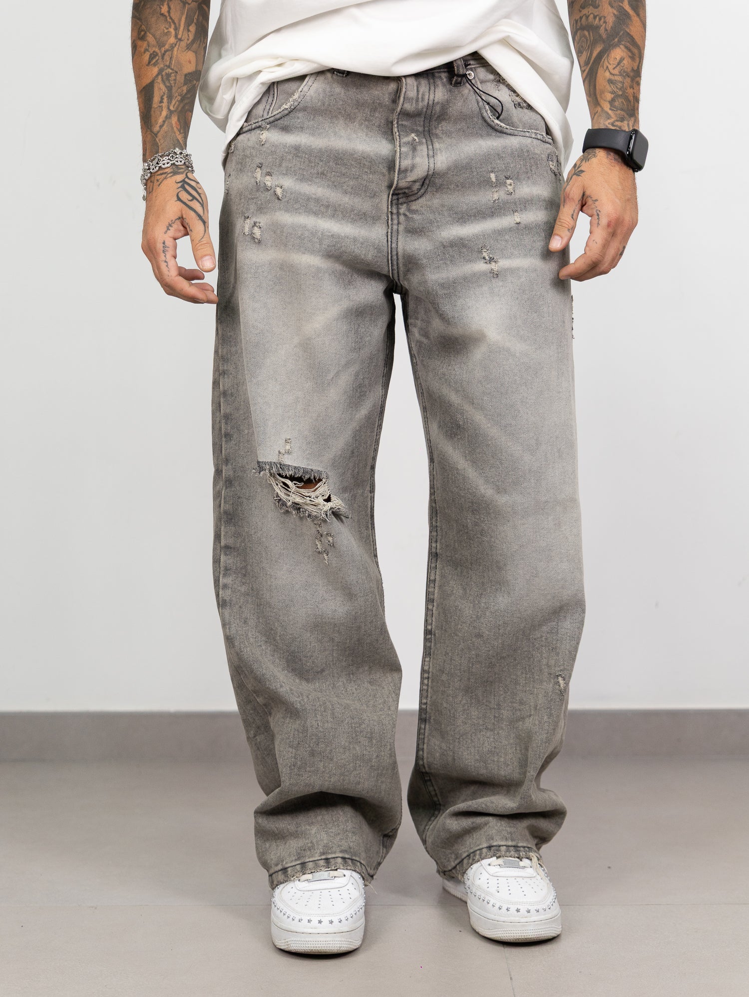 Super baggy 01 sabbiato grey