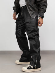 Straight fit 399 spalmato zipped