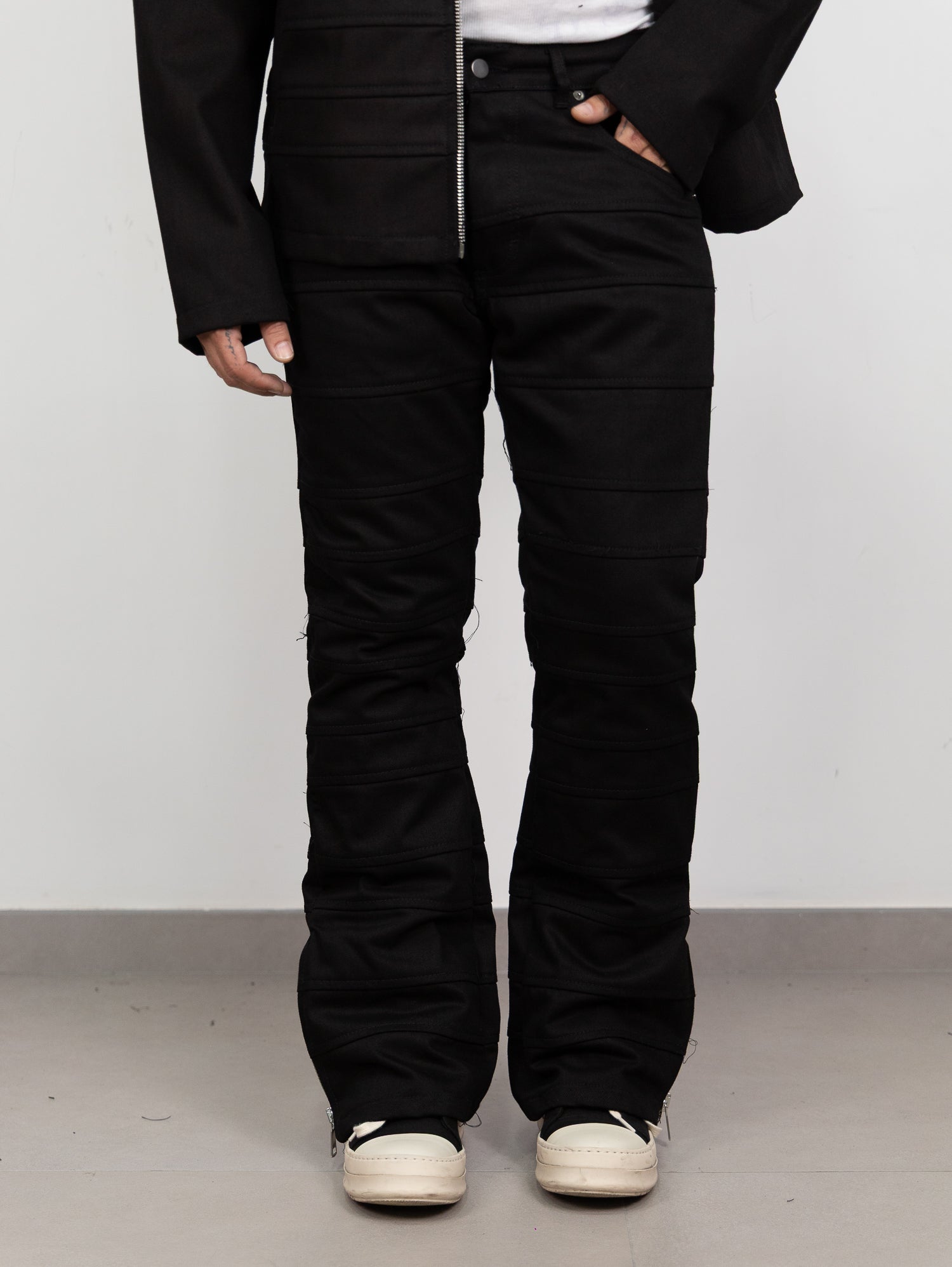 Coordset black panel zip
