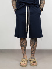 Coordinato mezza zip bermuda