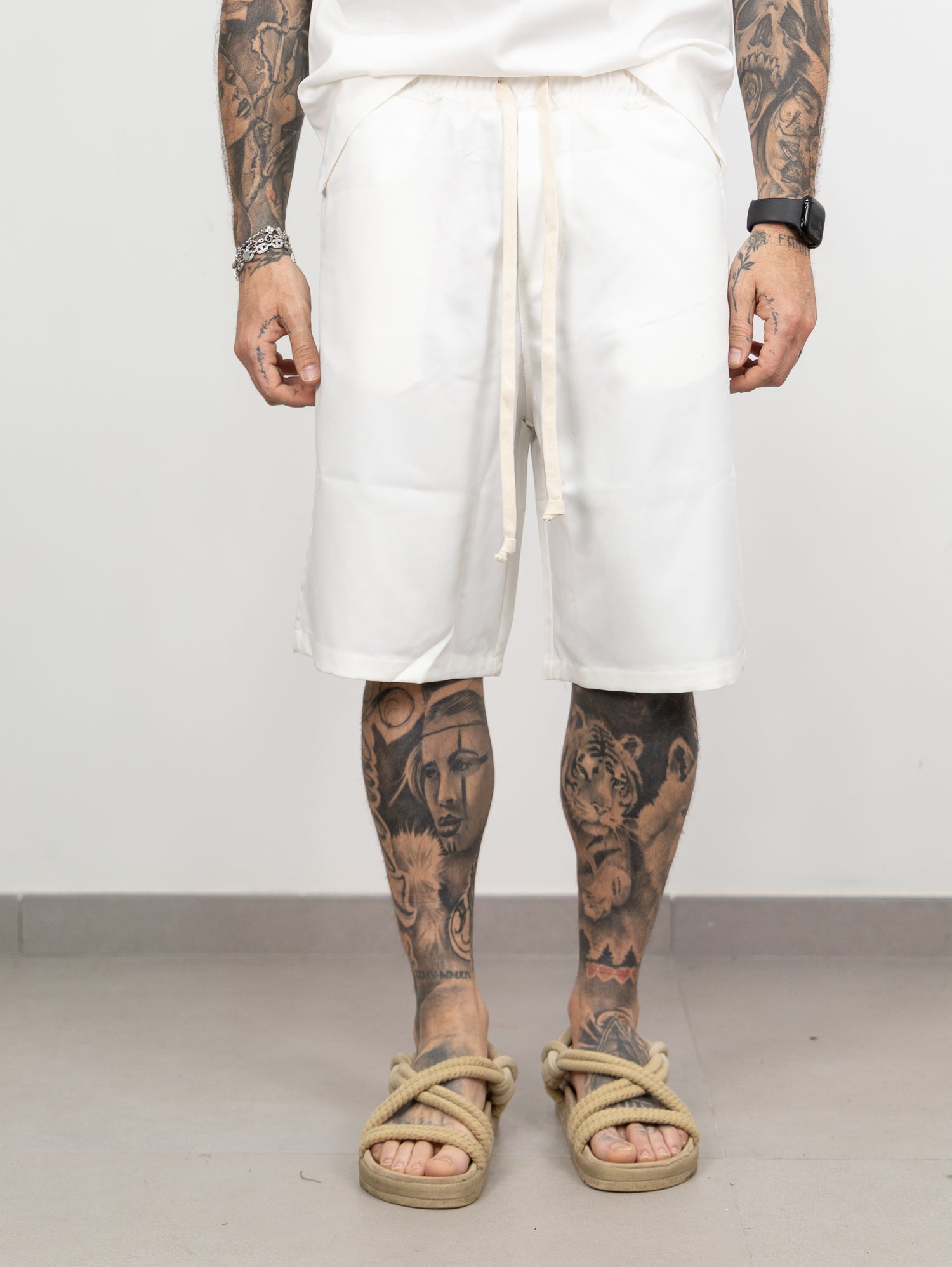Coordinato mezza zip bermuda