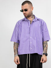 Camicia boxy righe