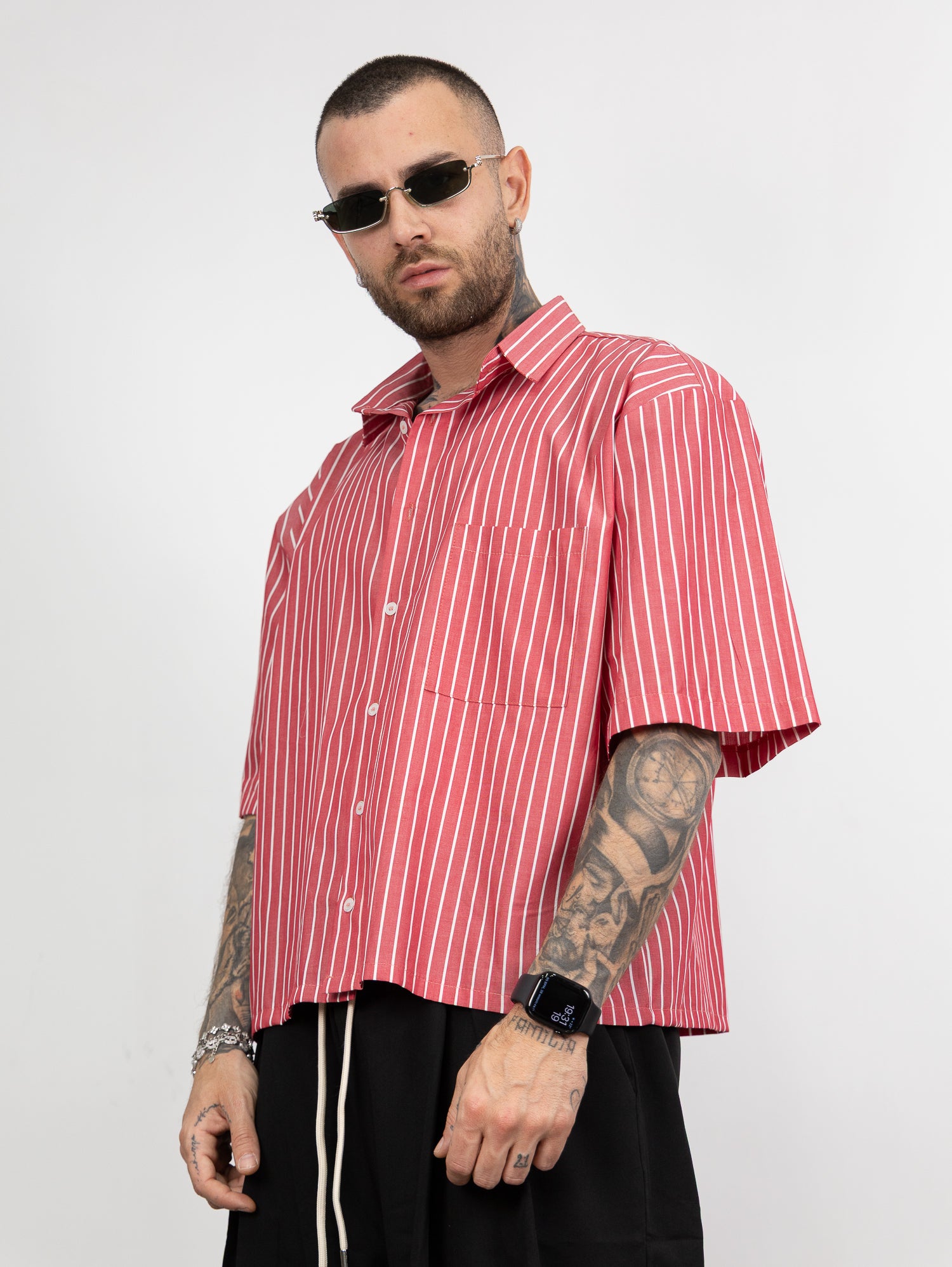 Camicia boxy righe