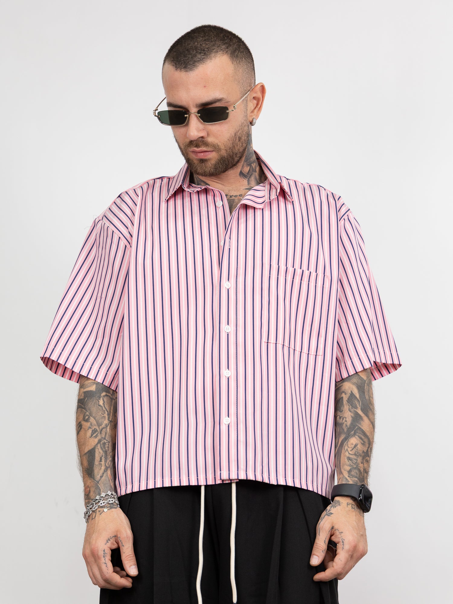 Camicia boxy righe