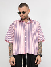 Camicia boxy righe