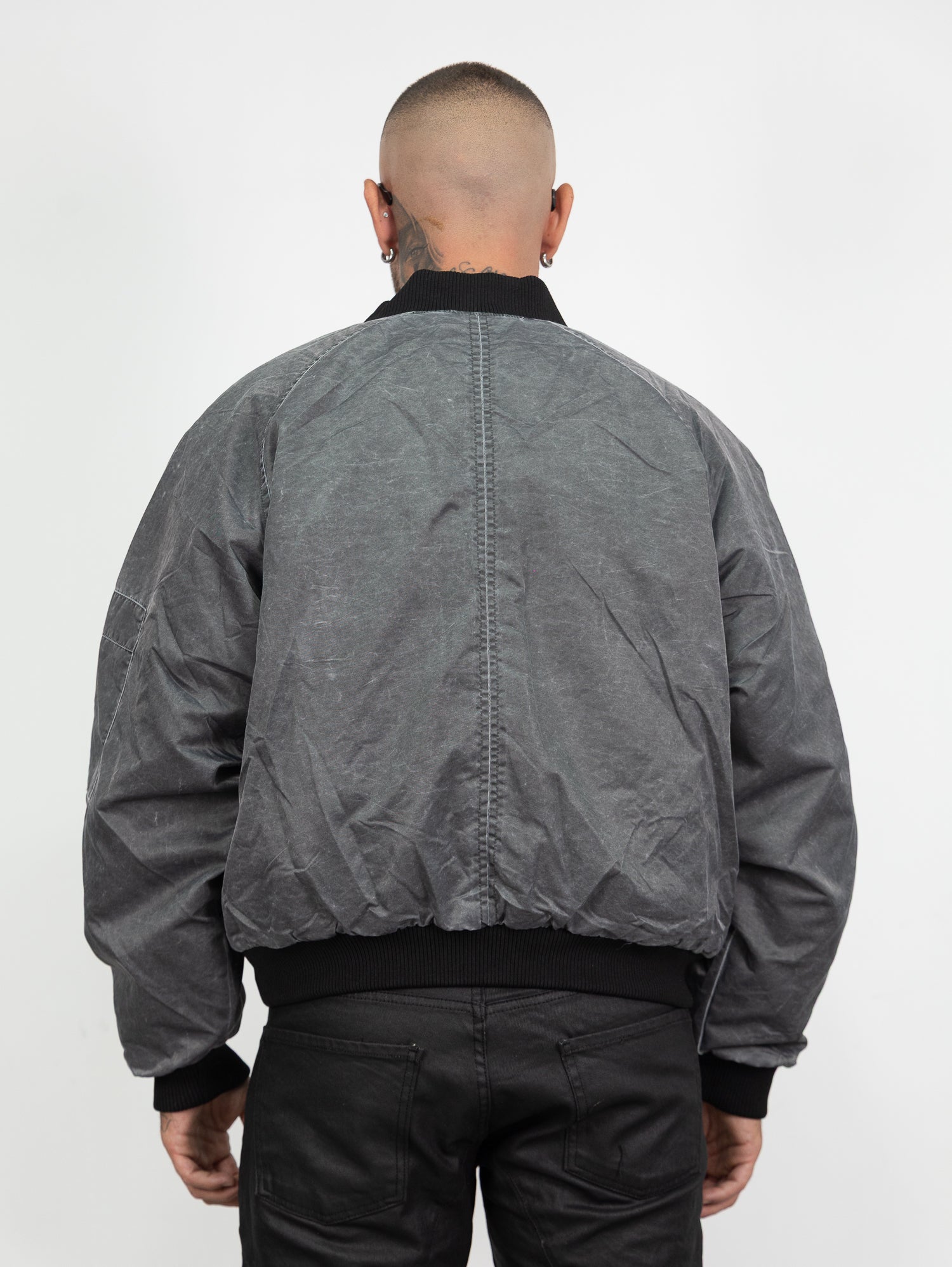 Bomber effetto denim