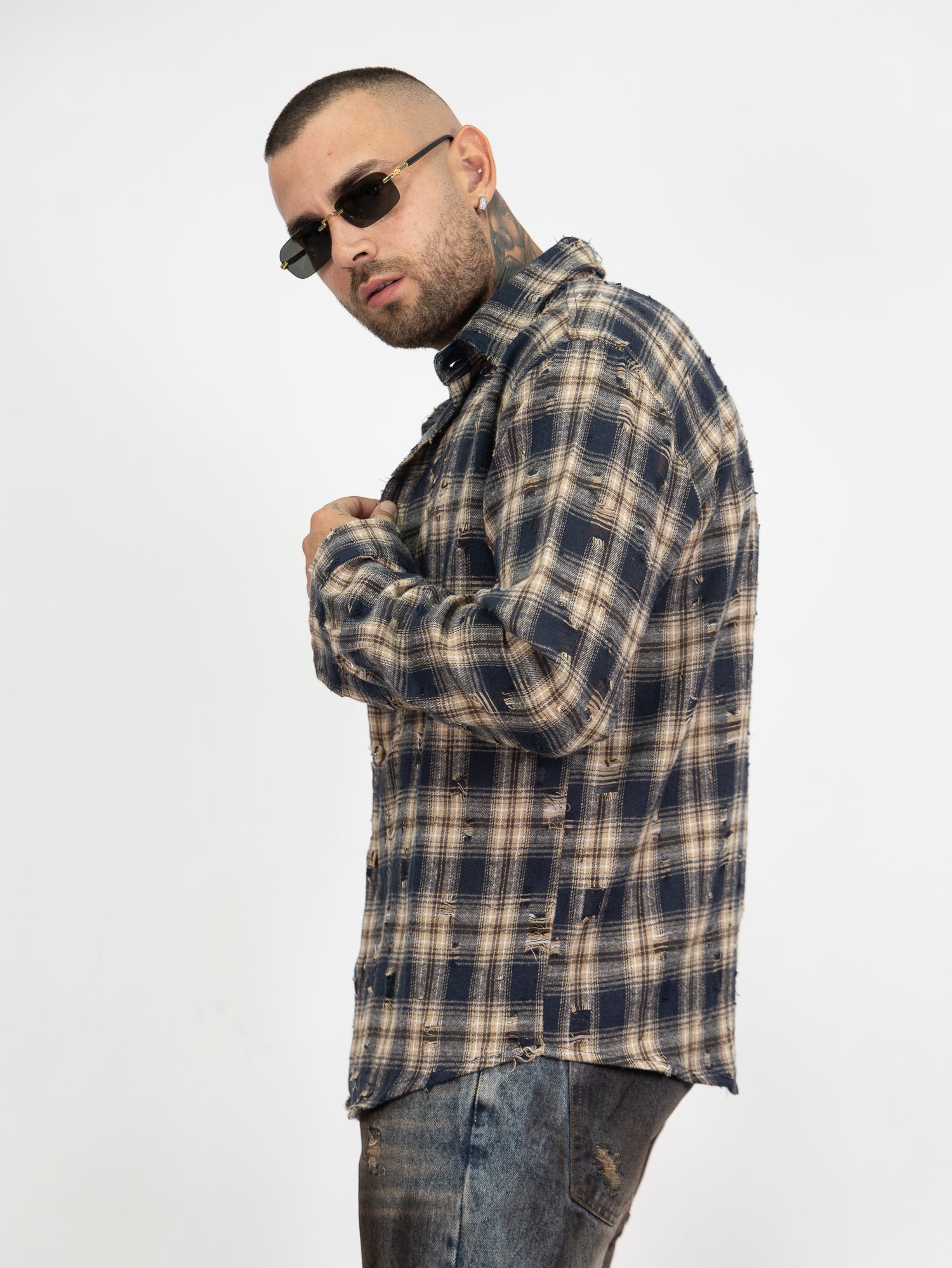 Camicia quadri rotture