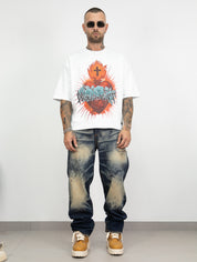 T-shirt heart and roses pd