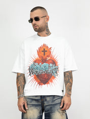 T-shirt heart and roses pd