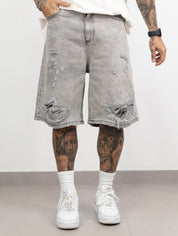 Bermuda jeans lungo PD grey