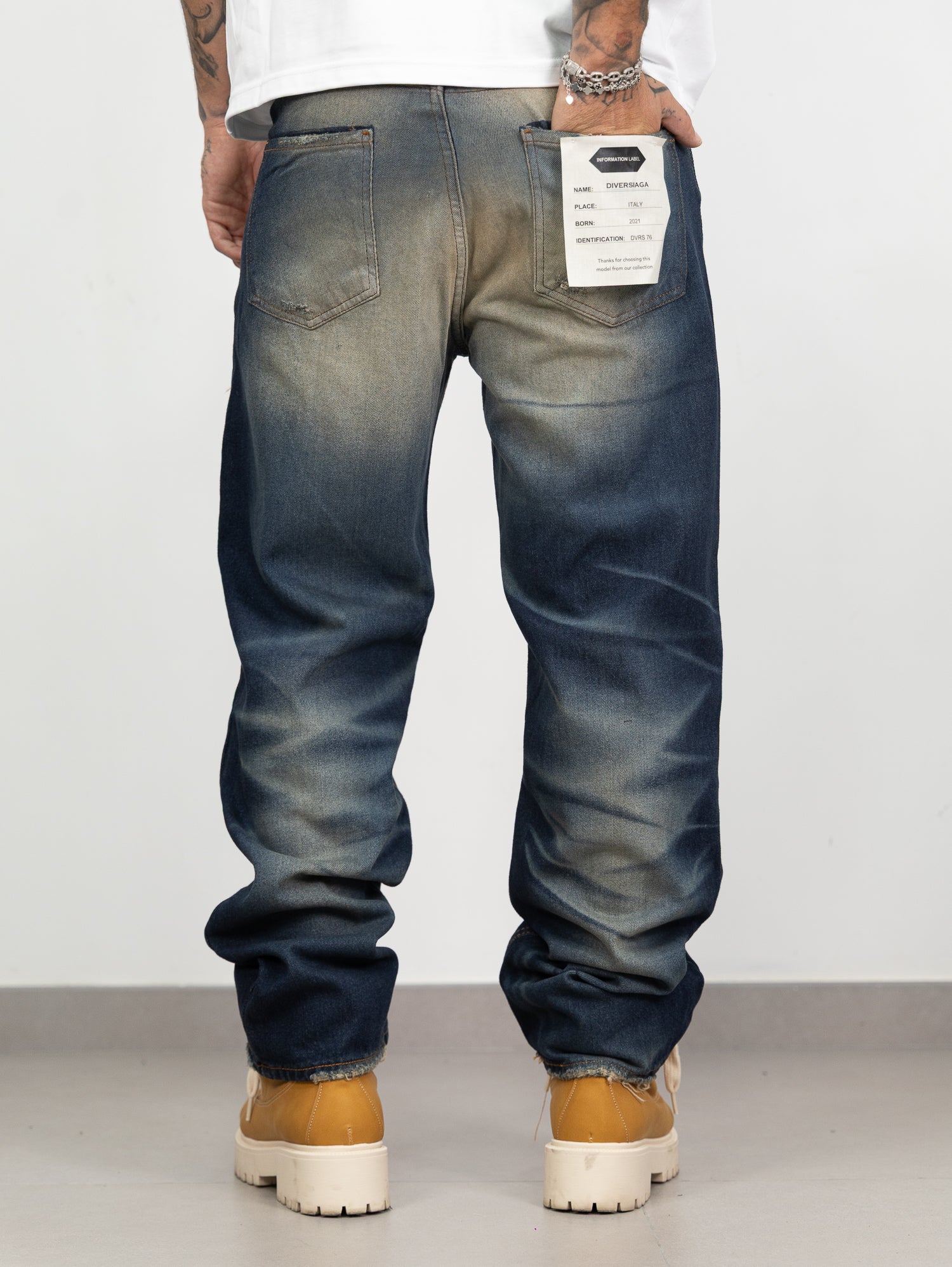 Denim sporcato beige