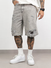 Bermuda jeans lungo PD grey