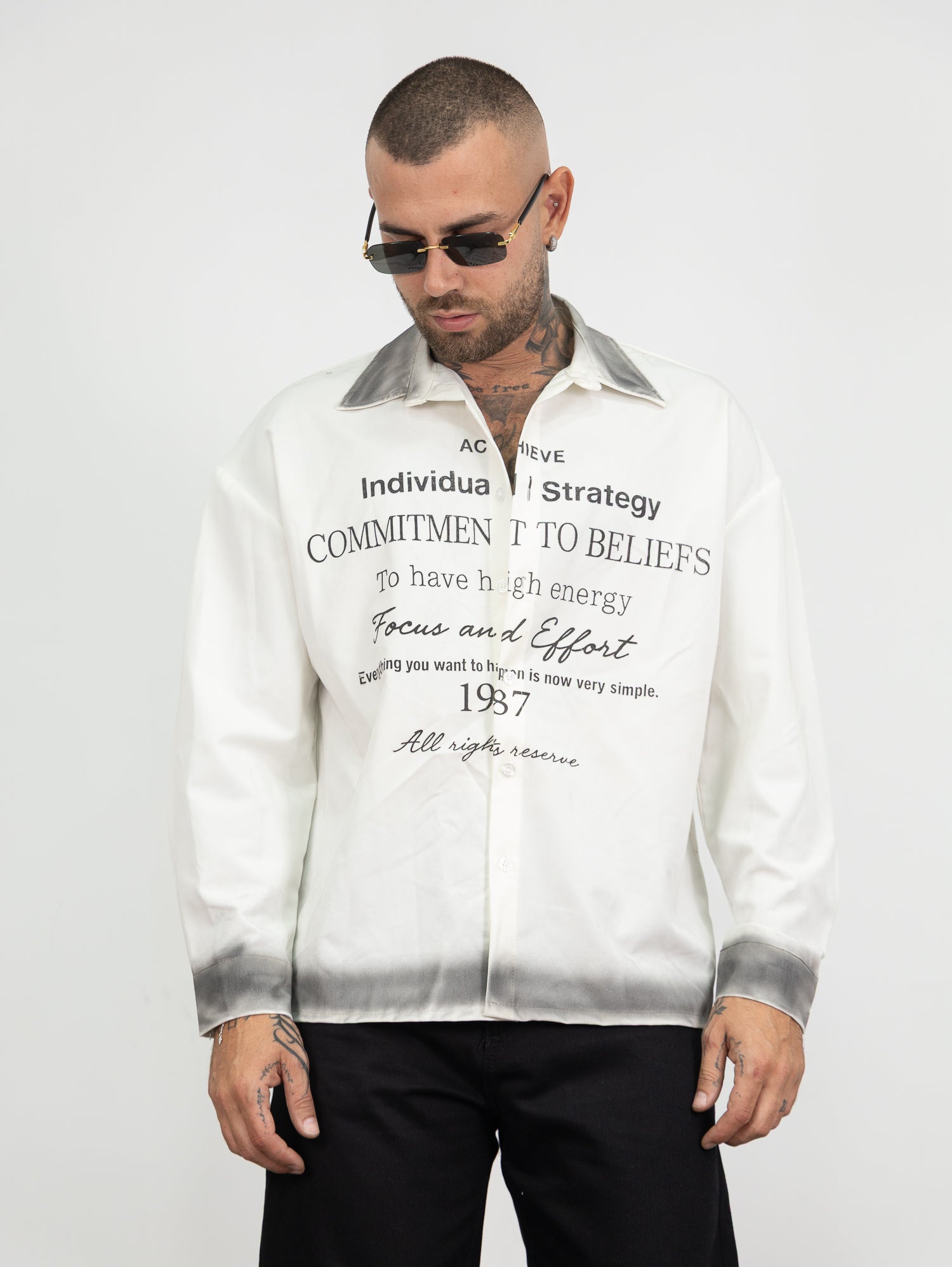 Camicia lettering
