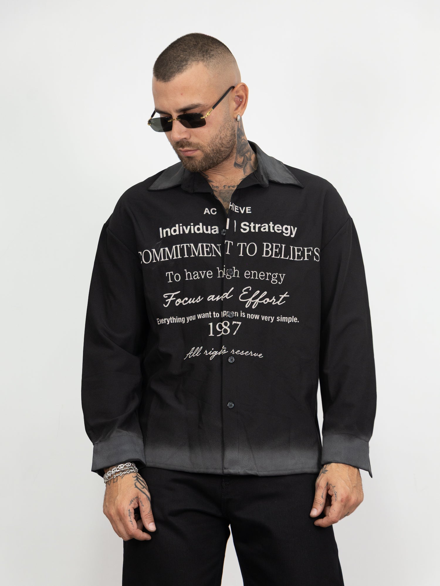 Camicia lettering
