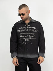 Camicia lettering