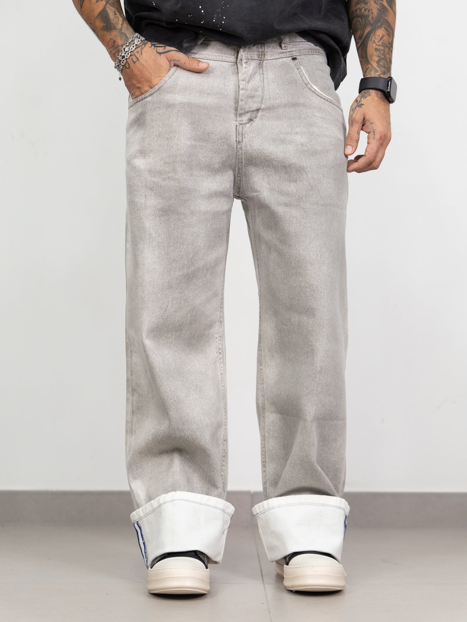 Baggy piegone double color