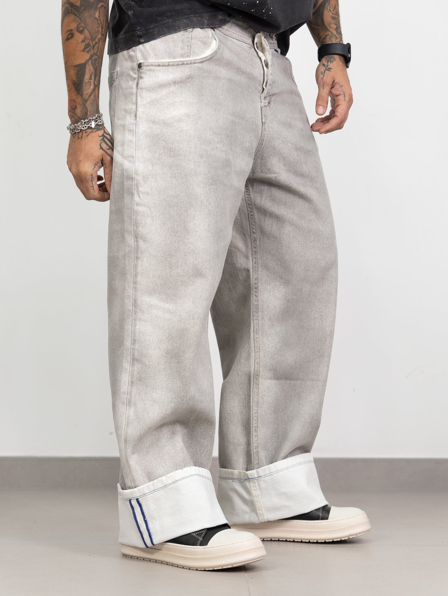 Baggy piegone double color