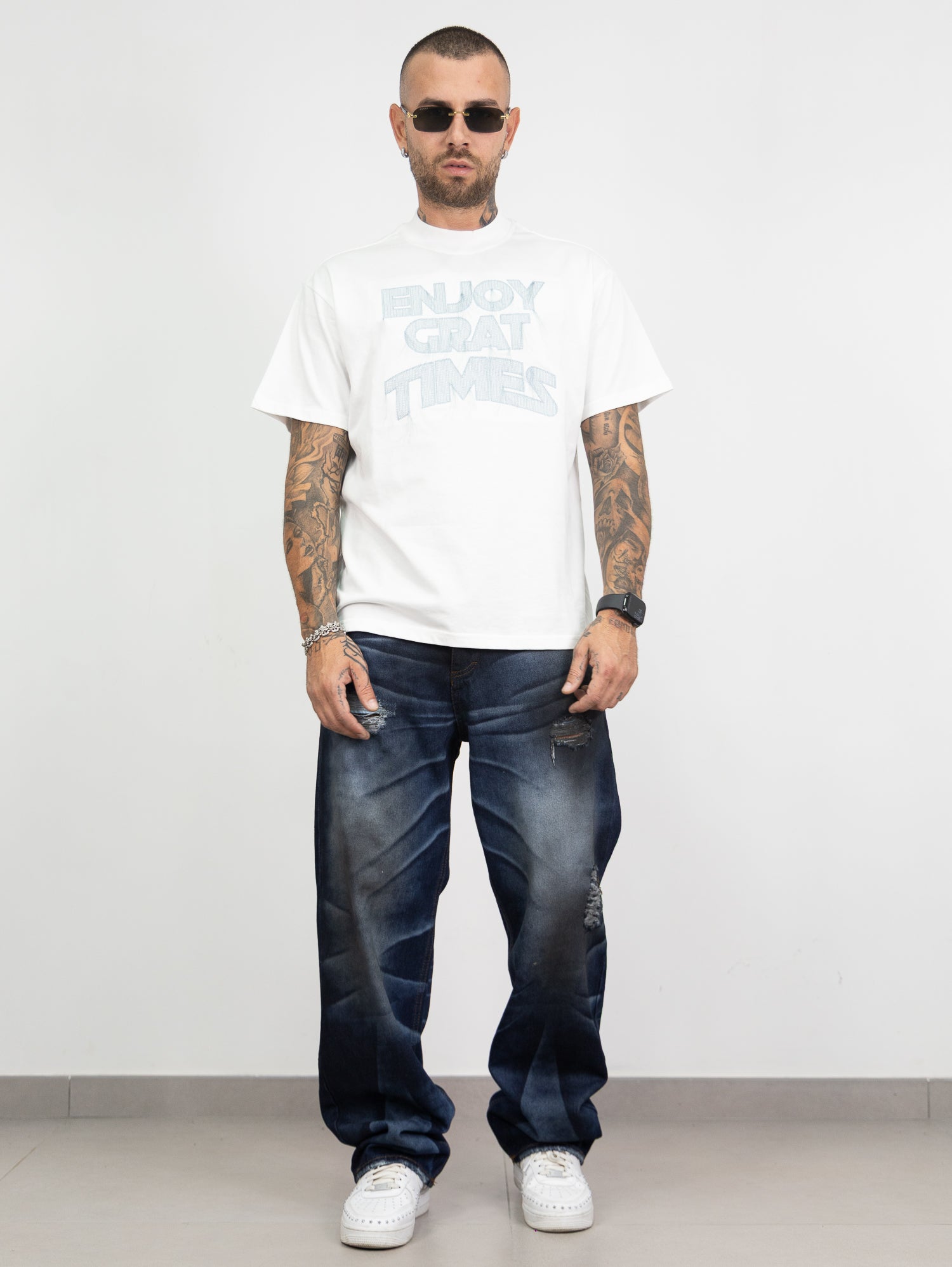 Denim sporcato nero