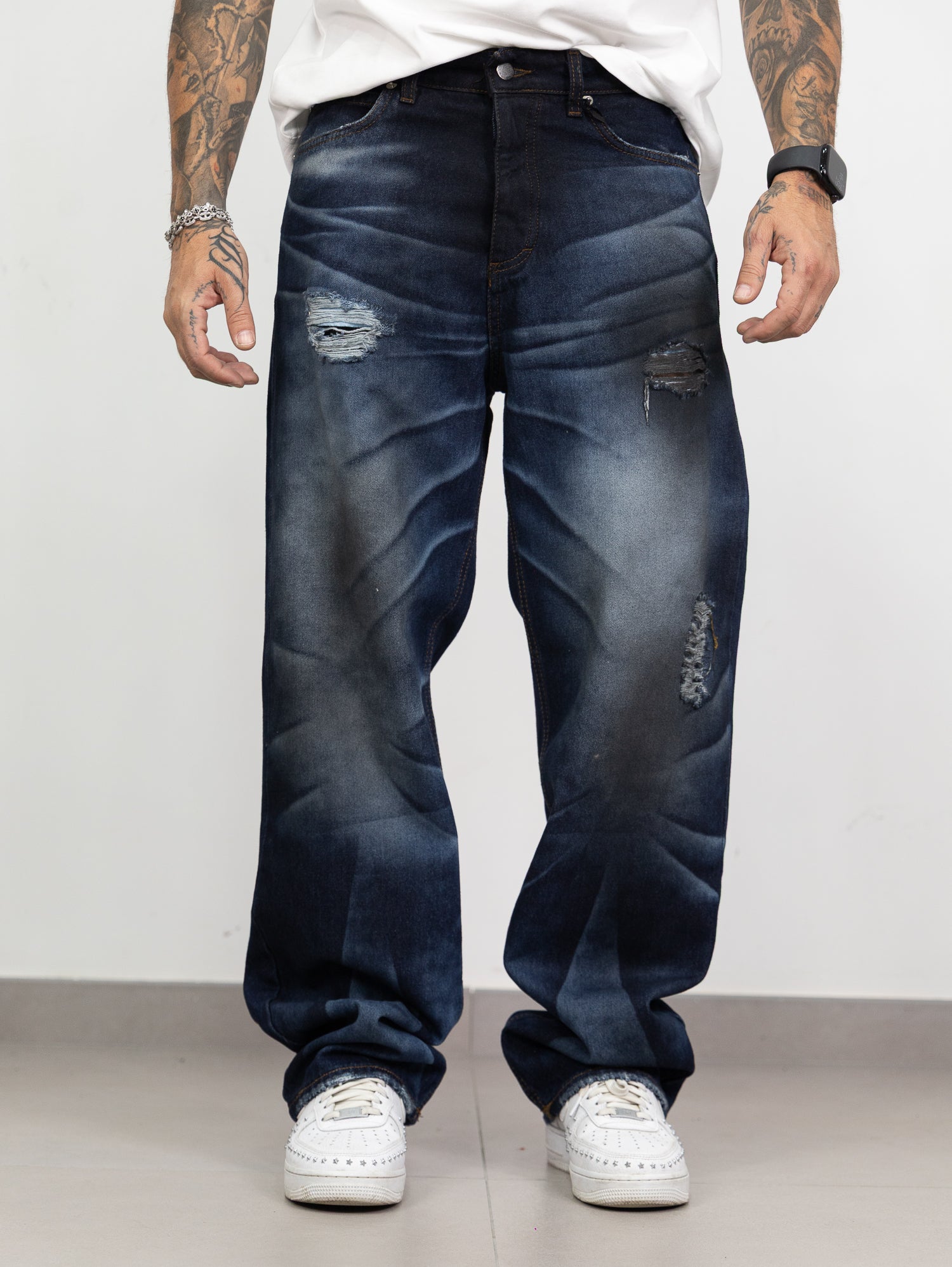 Denim sporcato nero