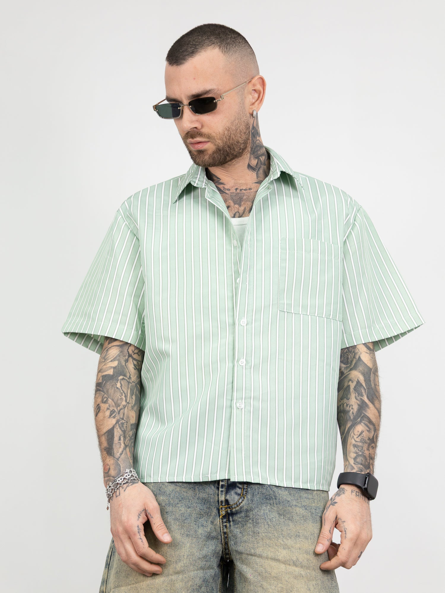 Camicia riga bicolor