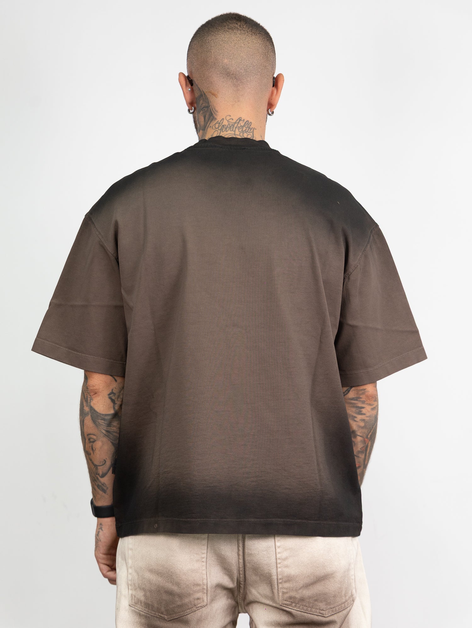 T-shirt west sfumata brown