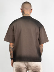 T-shirt west sfumata brown