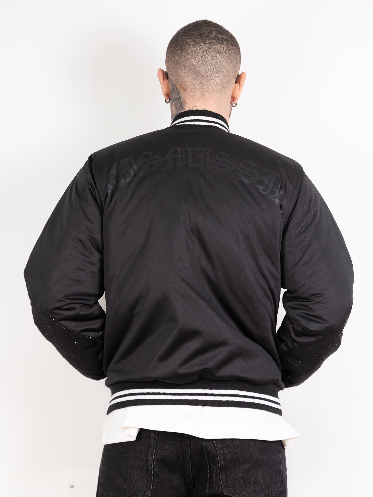 Bomber flame strass