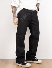 Baggy flame strass